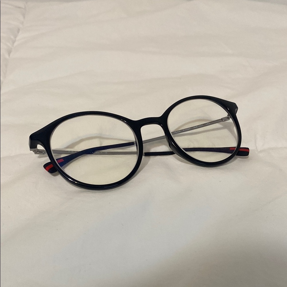 Prada Linea Rossa Round Eyeglasses Frames